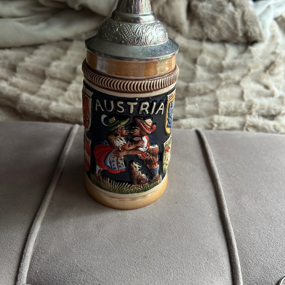 Austria Themed Ceramic Beer Stein